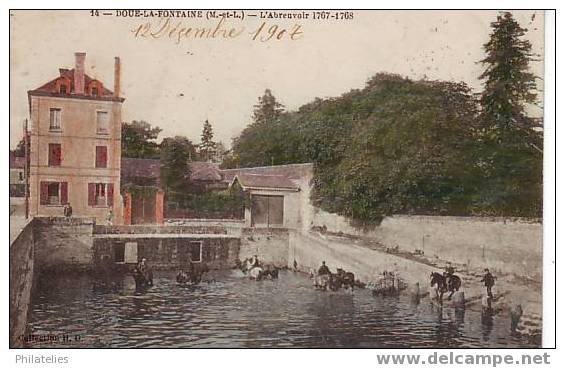 DOUE  L  ABREUVOIR  1907 - Doue La Fontaine