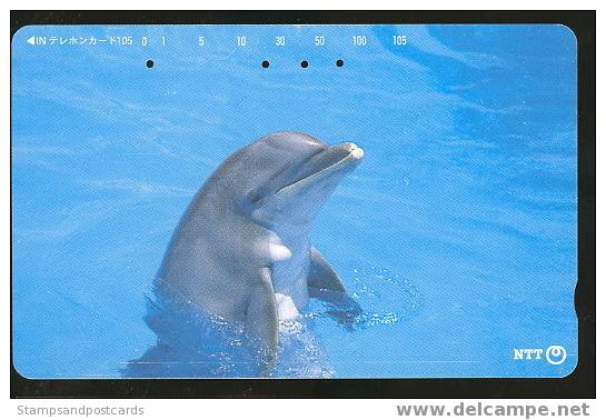 Télécard Japon DAUPHIN Phonecard Japan DOLPHIN - Delfines