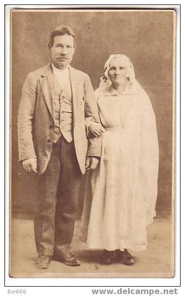 GOOD OLD ESTONIA WEDDING PHOTO / POSTCARD - Marriages