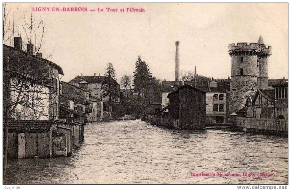 55 LIGNY EN BARROIS Tour Et L´ Ornain, Ed IM, 1907 - Ligny En Barrois