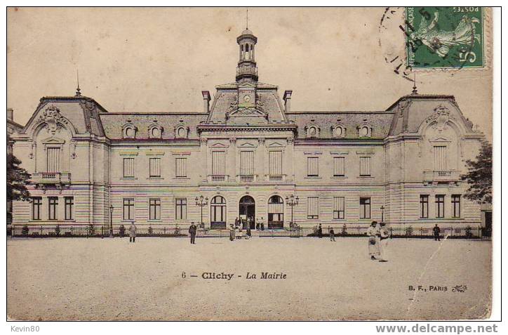 92 CLICHY Cpa Animée. La Mairie - Clichy