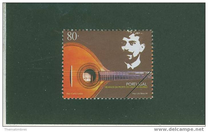 SPE0069 Specimen Chanteur De Fados Augusto Hilerio Guitare 2111 Portugal 1996 Neuf ** Jeux Olympiques D Atlanta - Unused Stamps