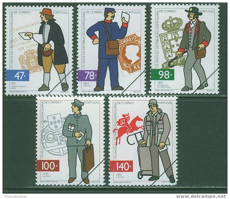 SPE0076 Specimen Facteur Distribution Du Courrier 2133 à 2137 Portugal 1996 Neuf ** - Neufs