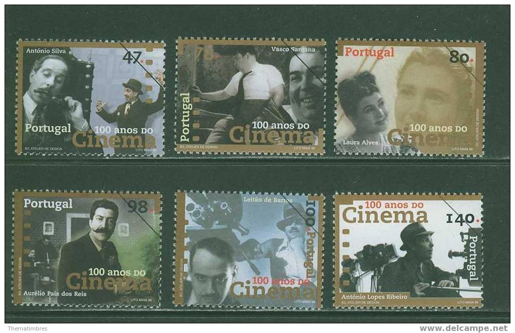 SPE0070 Specimen 100 Ans De Cinema Acteurs Et Realisateurs 2112 à 2117 Portugal 1996 Neuf ** - Unused Stamps