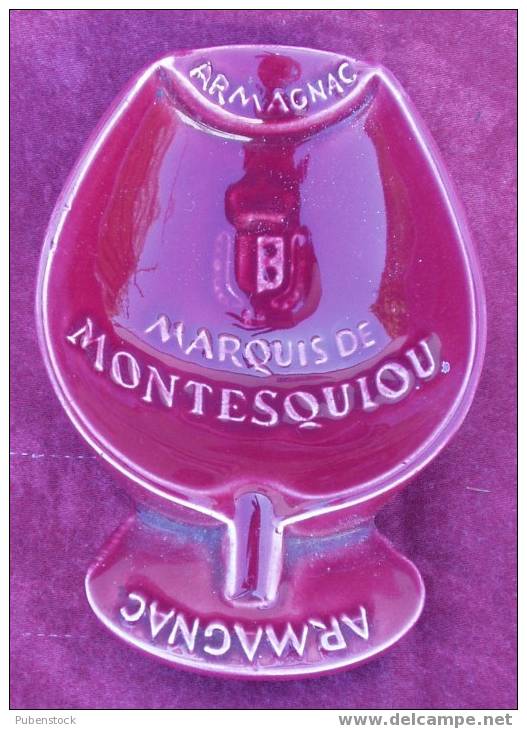 Cendrier "MARQUIS DE MONSTESQUIOU" Armagnac. - Portacenere