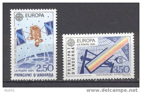 Andorre   Europa 1991   402/403  * *  TB - 1991