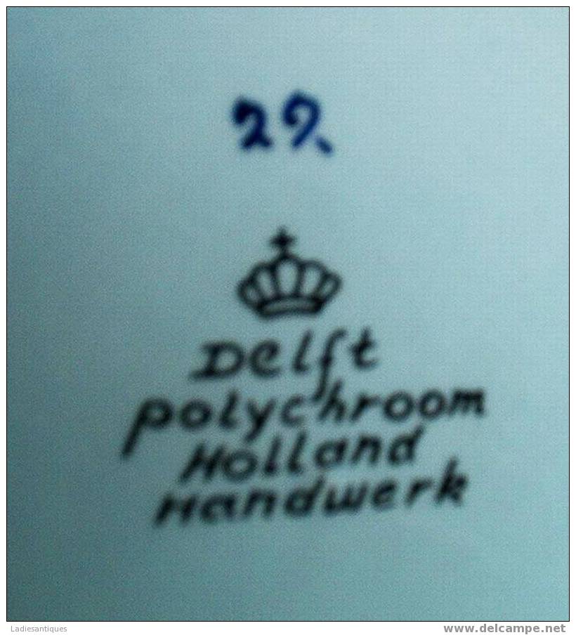 Delft Polychrome - Assiette à Suspendre - Sierbord - Wall Plate - AS 260 - Delft (NLD)