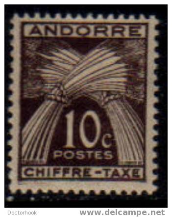 ANDORRA-FRENCH   Scott   #  J 21* VF MINT LH - Unused Stamps