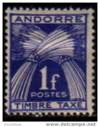 ANDORRA-FRENCH   Scott   #  J 33* F-VF MINT LH - Ongebruikt