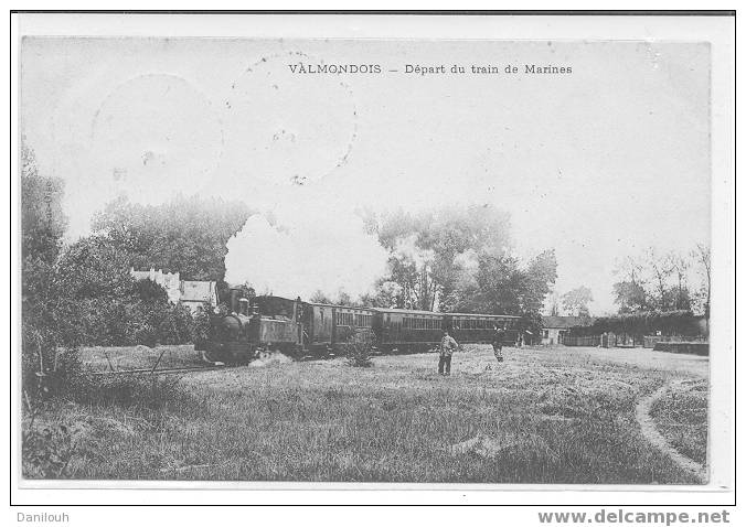 95 //VAL D OISE / VALMONDOIS / Départ Du Train De Marines / - Valmondois