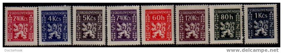 CZECHOSLOVAKIA   Scott   # O 8-15*  VF MINT Hinged - Timbres De Service