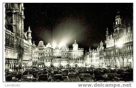 Bruxelles Brussel Grand´Place Grote Markt La Nuit Bij Nacht - Petit Format - - Brussels By Night
