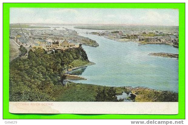 OTTAWA, ONTARIO - OTTAWA RIVER SCENE -  MONTREAL IMPORT CO - - Ottawa