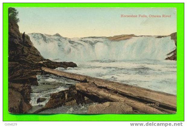 OTTAWA,ONT. - HORSESHOES FALLS - OTTAWA RIVER -- VALENTINE & SONS PUBLI. - ANIMATED - - Ottawa