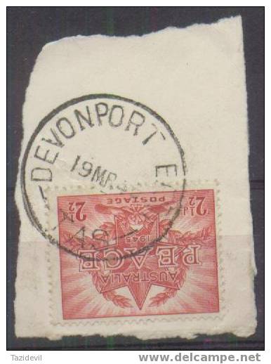 Australia - TASMANIA - 1946 Postmark - Devonport East - Usati