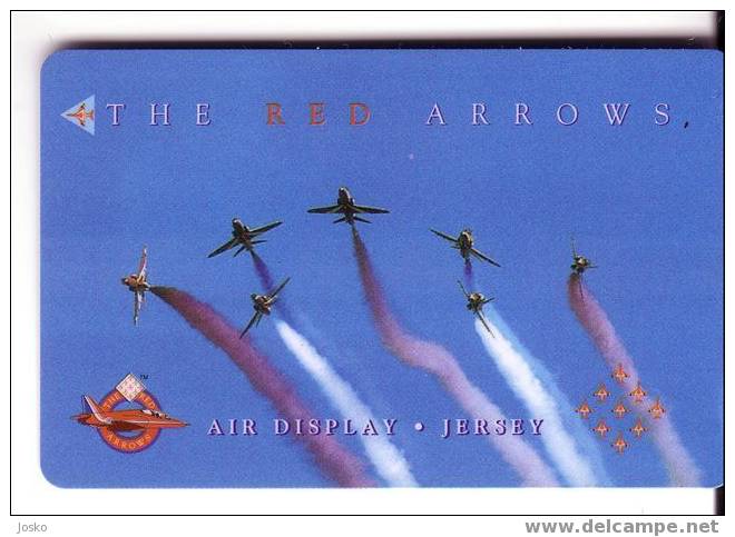 Plane – Planes – Aircraft – Avion – Aeroplano – Avions - Aircrafts - Luftfahrzeug  ( Flugzeug ) - The Red Arrows -Jersey - Jersey E Guernsey