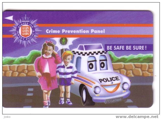 POLICE - Crime Prevention Panel ( Jersey Islands ) Gendarmerie Gendarmeria Policia Polizei Polizia Politie - Jersey Et Guernesey