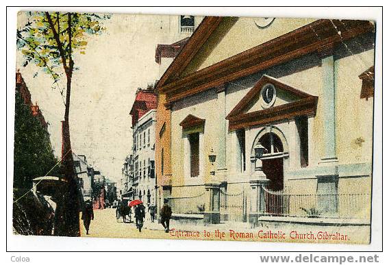 Entrance To The Roman Catholic Chuirch Gibraltar 1917 - Gibraltar