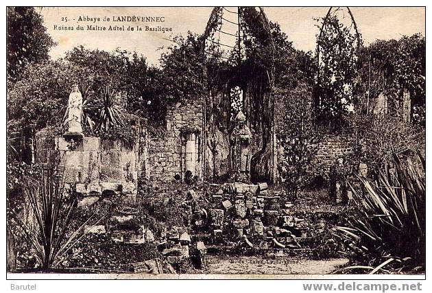 LANDEVENNEC - Abbaye : Ruines Du Maître Autel De La Basilique - Landévennec