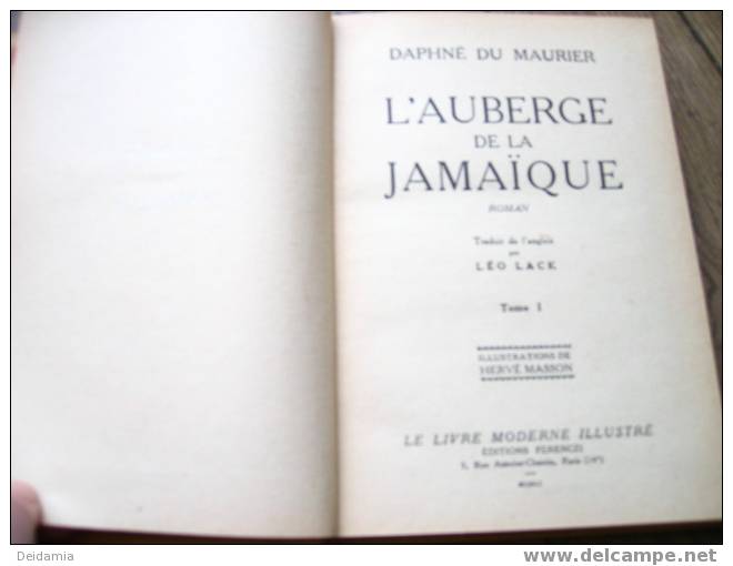 L’auberge De La Jamaïque Par Daphné Du Maurier, 1951 - Aventure