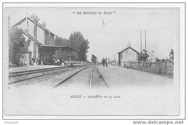 94 // VAL DE MARNE / ABLON / Intérieur De La Gare, Ed Lassery F.A. 5593 - Ablon Sur Seine