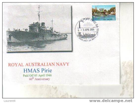 1 X HMAS Pirie Cover + 2 Free Warship Postcard - Navire De La Marine Australienne - NAVY - Autres (Mer)