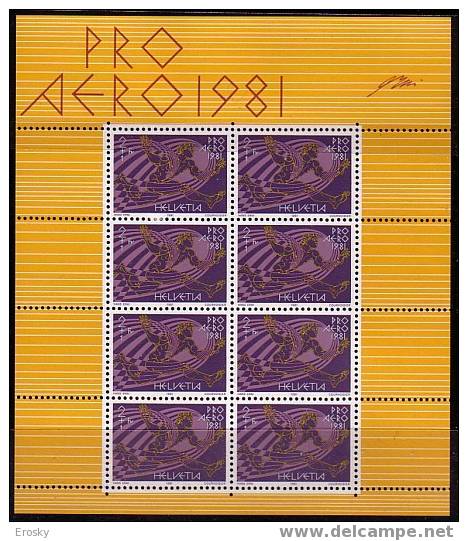 PGL - SWITZERLAND AIRMAIL N°48 SHEETLET ** - Blocks & Sheetlets & Panes