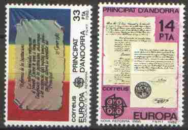 CEPT / Europa 1982 Andorre Espagnol N° 146 Et 147 ** Faits Historiques - Histoire - 1982