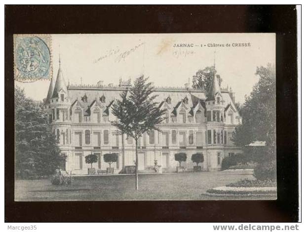 002970 Jarnac Château De Cressé N°1  Beau Plan - Jarnac