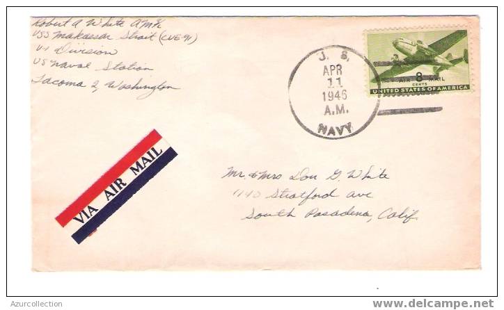 LETTRE  US NAVAL STATION - Schmuck-FDC