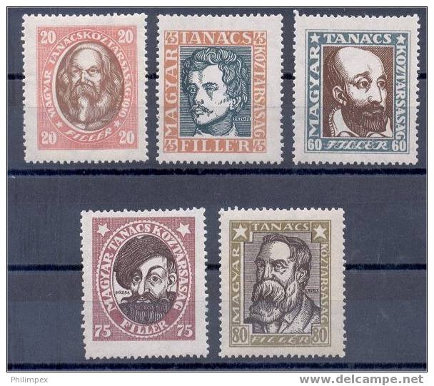 HUNGARY, REVOLUTIONERS, 3 MINT NEVER HINGED SETS - Unused Stamps