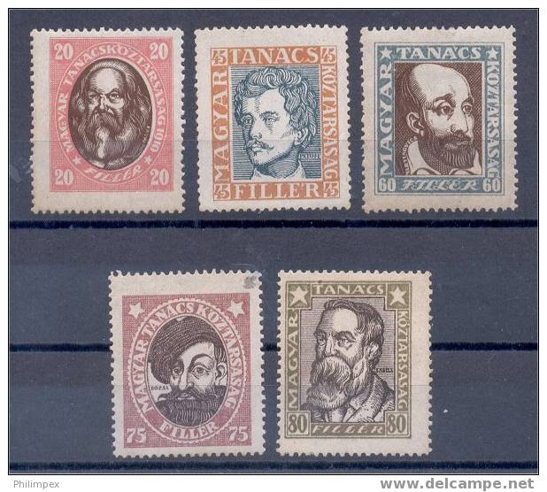 HUNGARY, REVOLUTIONERS, 3 MINT NEVER HINGED SETS - Unused Stamps