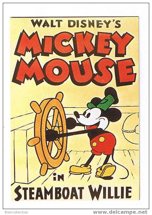 Mickey Mouse In Steamboat Willie. - Disneyland