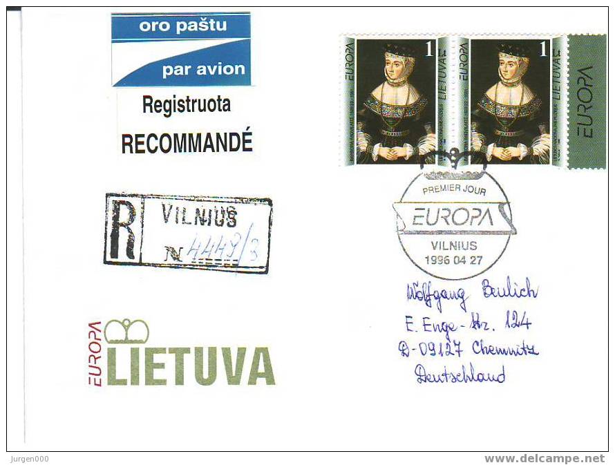 Litouwen Reco-brief (1986) - 1996