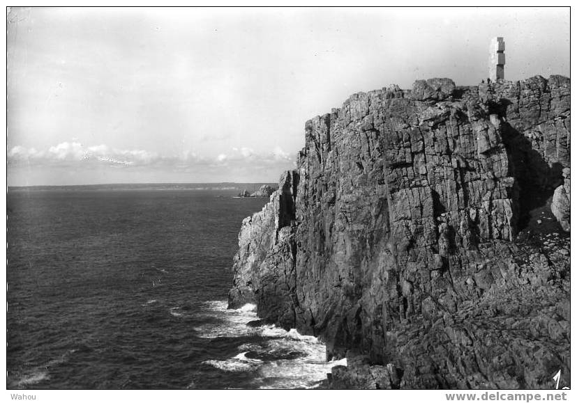 CAMARET-sur-MER   -  Dominant L'Océan à La Pointe De Pen-Hir...   (carte Noir Et Blanc Ayant Voyagé En 1964) - Camaret-sur-Mer