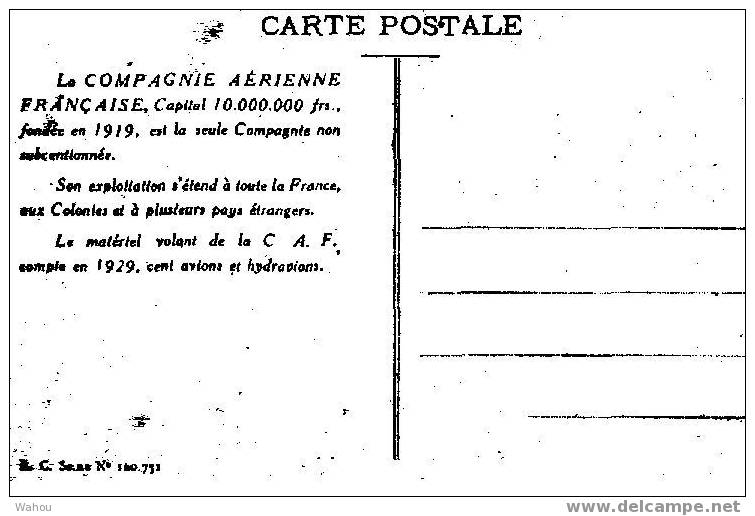 AEROPORT Du BOURGET   -   Base De La Compagnie Aérienne Française - Aeroporto