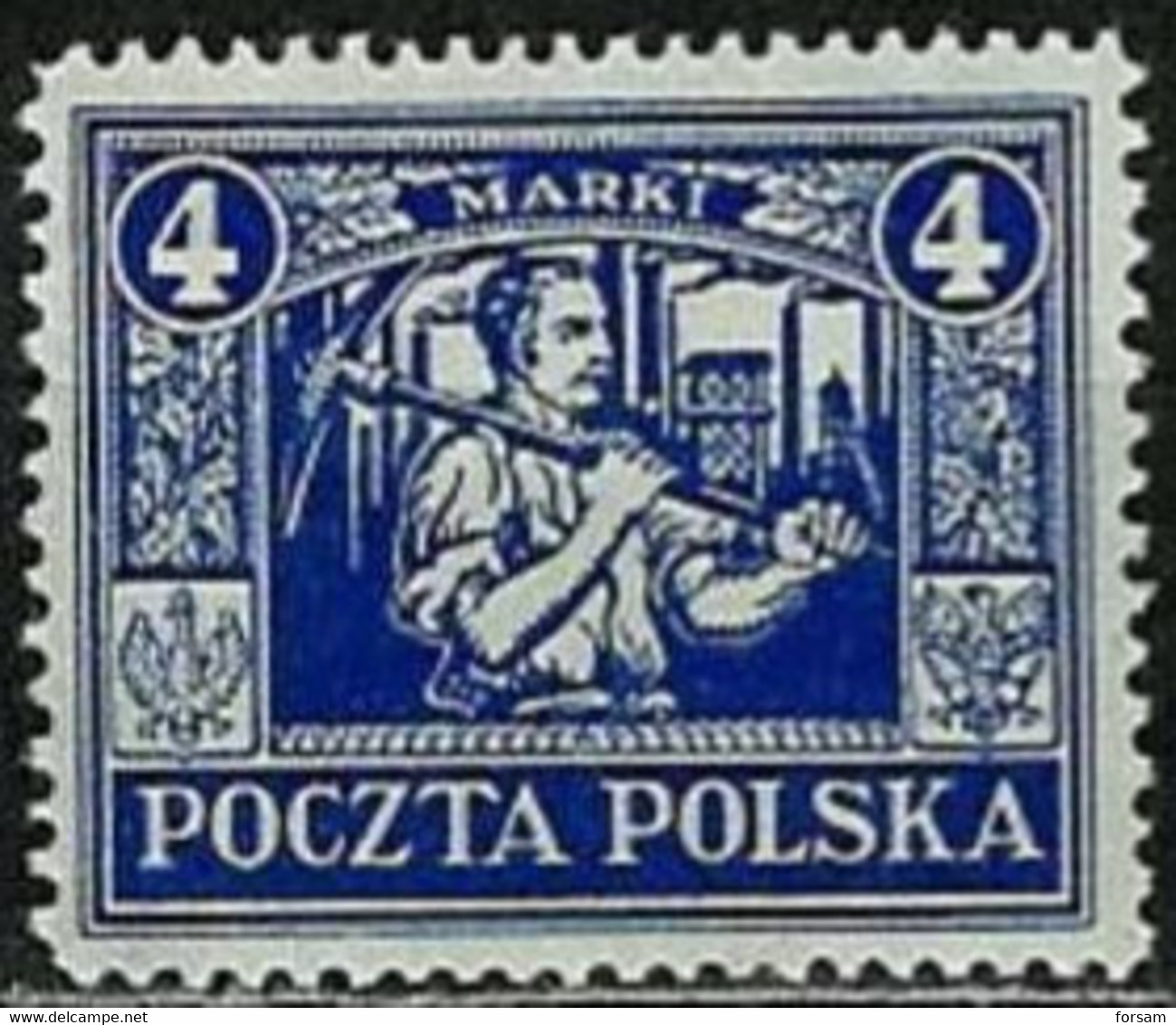 POLAND..1922..Michel # 11...Polen Abstimmungsgebiete..MLH...MiCV - 10 Euro. - Occupations