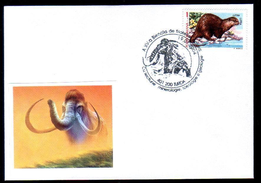 Romania New 2005  Cover With Post Mark Elephants ,animal Phreistoric,BBBB. - Eléphants
