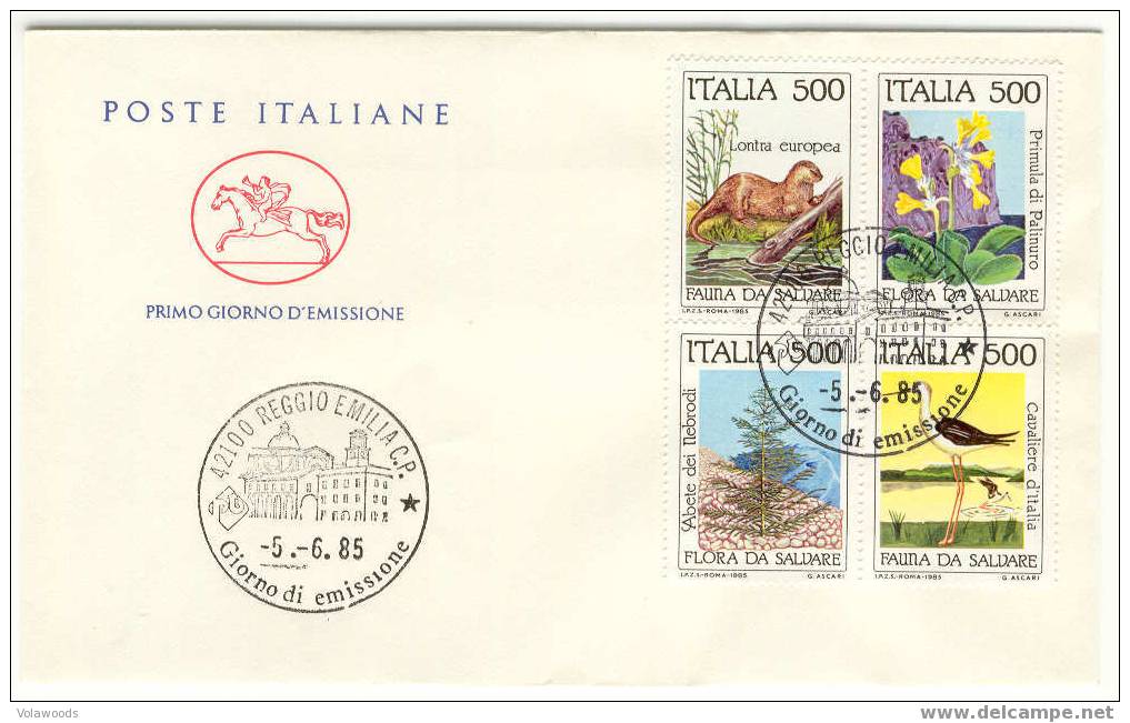 Italia - Busta FDC Dedicata Alla Salvaguardia Della Natura (fauna E Flora In Pericolo) - Natura