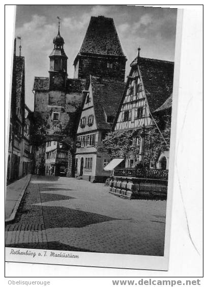 ROTHENBURG A T MACKUSTUEM BEAU CLICHE NOIR ET B ANNEES 50/60 - Ansbach