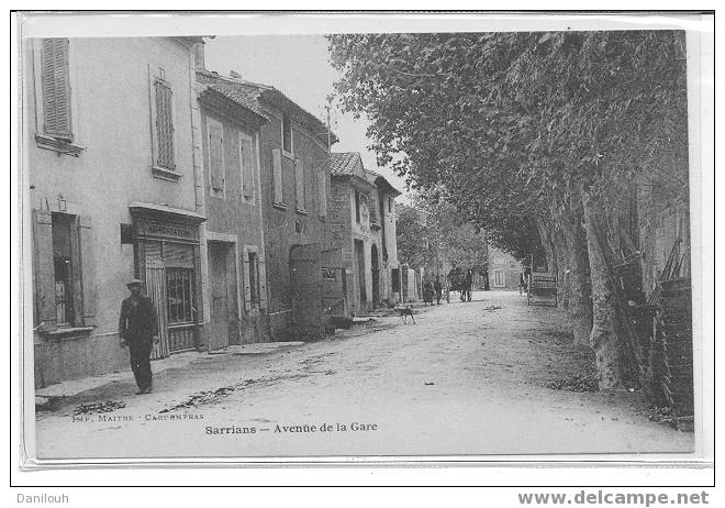 84 // VAUCLUSE / SARRIANS / Avebye De La Gare / Maitre Impr / - Sarrians