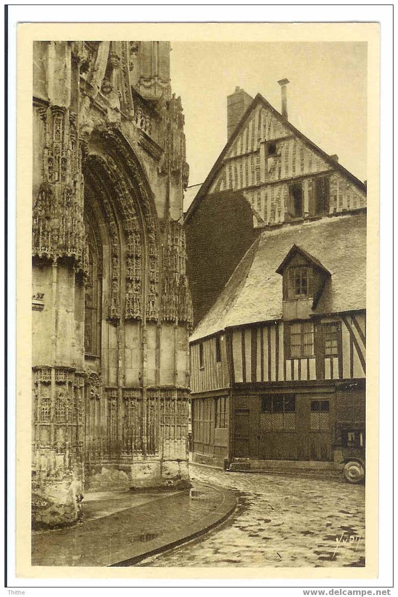 CAUDEBEC EN CAUX Porte Renaissance De Notre-Dame Et Vieilles Maisons Normandes (état Neuf) - Caudebec-lès-Elbeuf