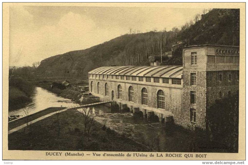 Ducey. Vue D'ensemble De L'usine De La Roche Qui Boit. Coll Verdier. Phot Combier Macon - Ducey
