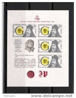 CSSR 1988. Stampexhibition "Praga 88." Michel Bl.90 MNH. - Blocs-feuillets