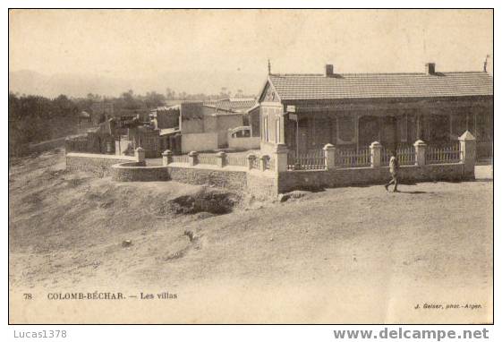 78 / COLOMB  BECHAR / LES VILLAS / RARE +++ - Bechar (Colomb Béchar)