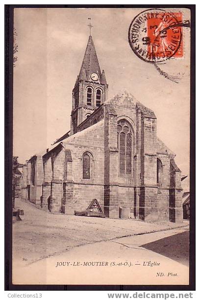 VAL D'OISE - Jouy Le Moutier - L'eglise - Jouy Le Moutier