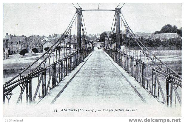 Ancenis - Vue Perspective Du Pont - Ancenis