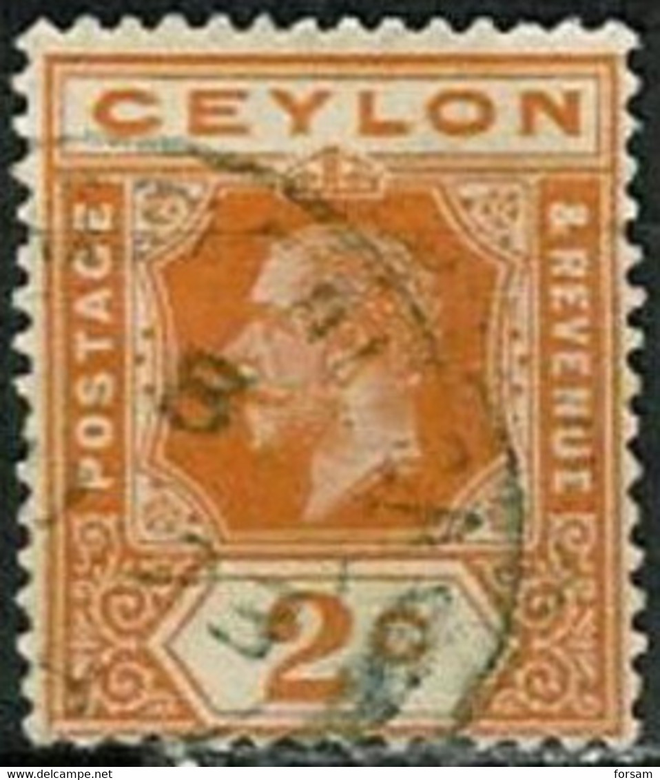 CEYLON..1911..Michel # 166...used. - Ceylon (...-1947)