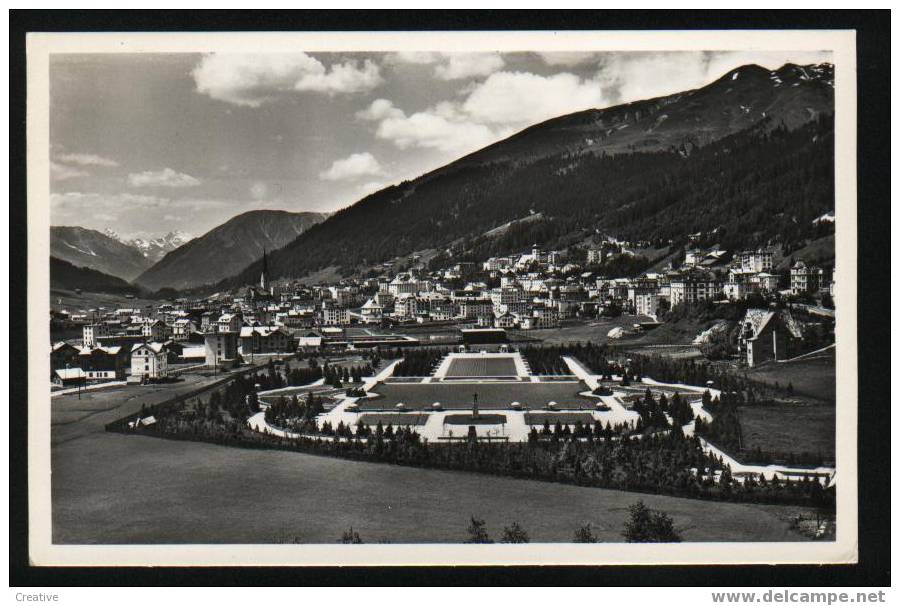 DAVOS  1560M MIT KURPARK *M.Meerkämper,Davos-Platz*1959 - Davos