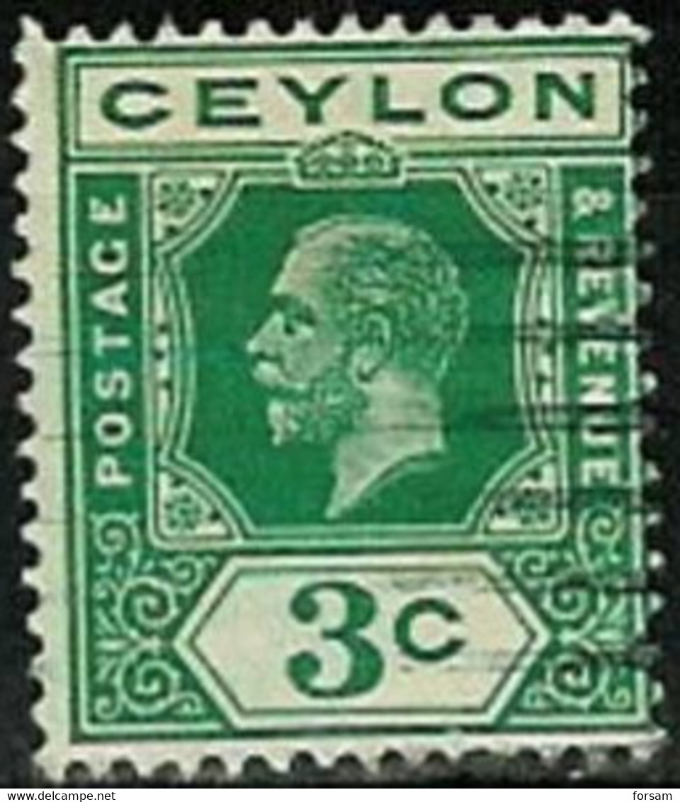 CEYLON..1921/1927..Michel # 187...used. - Ceylon (...-1947)